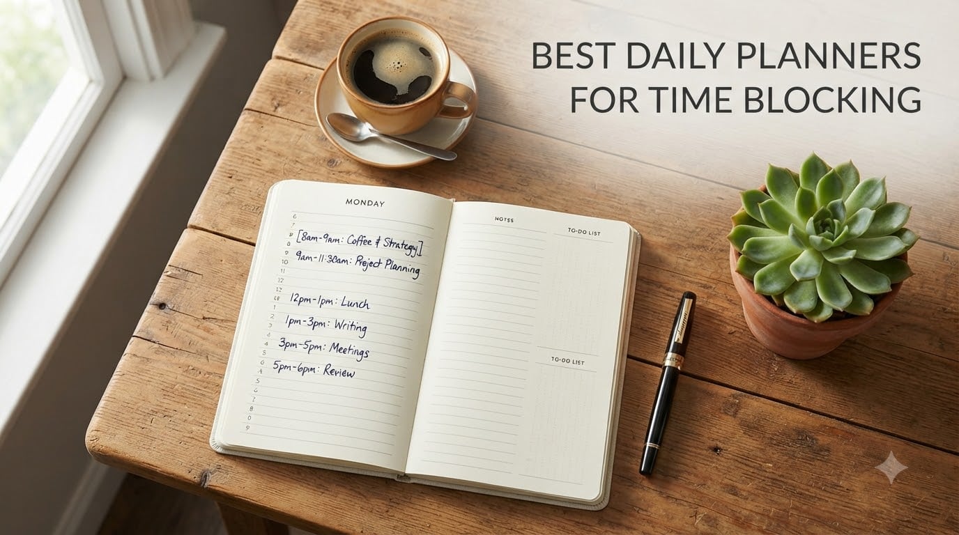 Best Daily Planners for Time Blocking