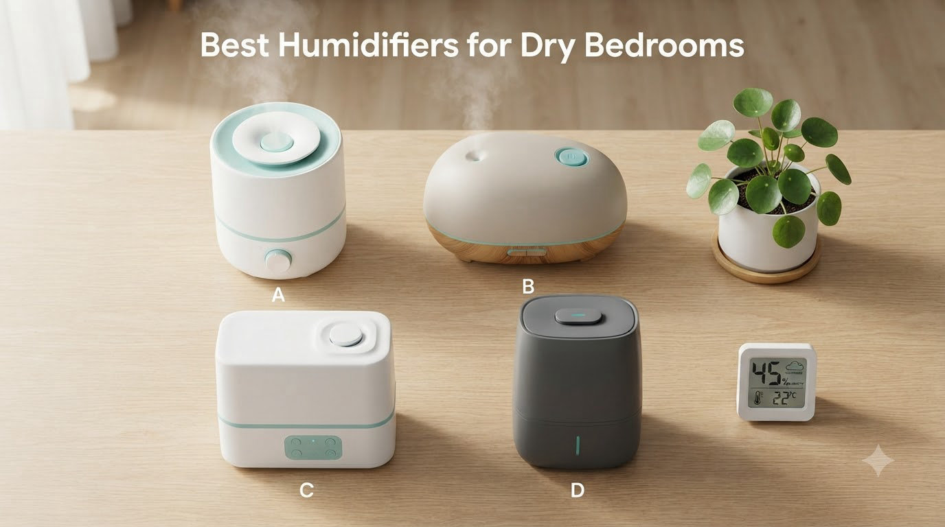 Best Humidifiers for Dry Bedrooms