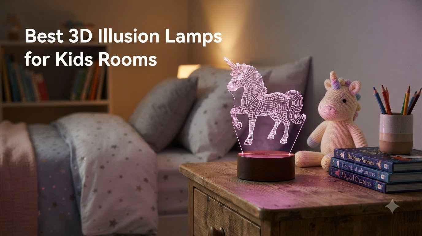 Best 3D Illusion Lamps for Kids Rooms