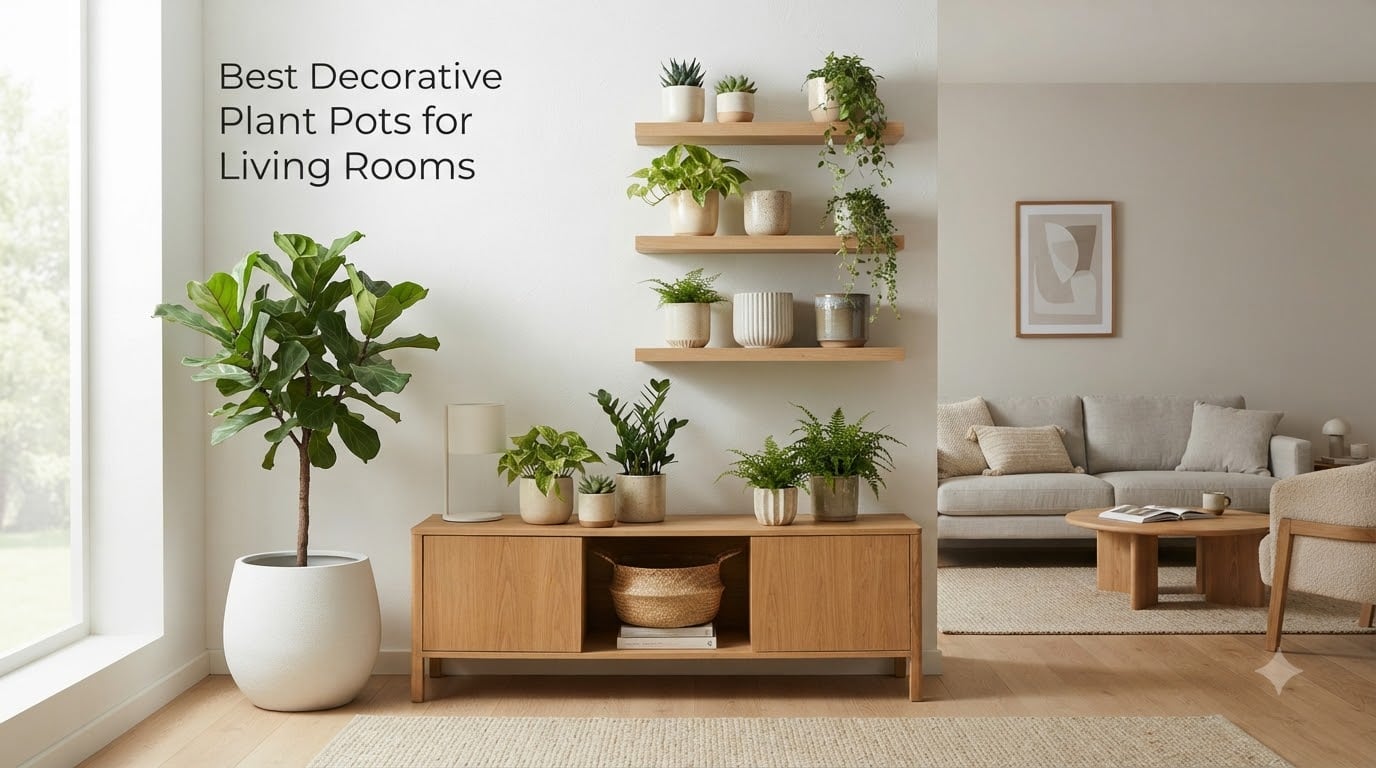 Best Decorative Plant Pots for Living Rooms