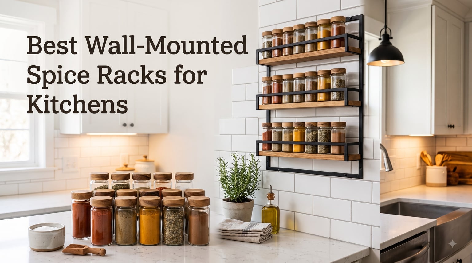Best Wall-Mounted Spice Racks for Kitchens