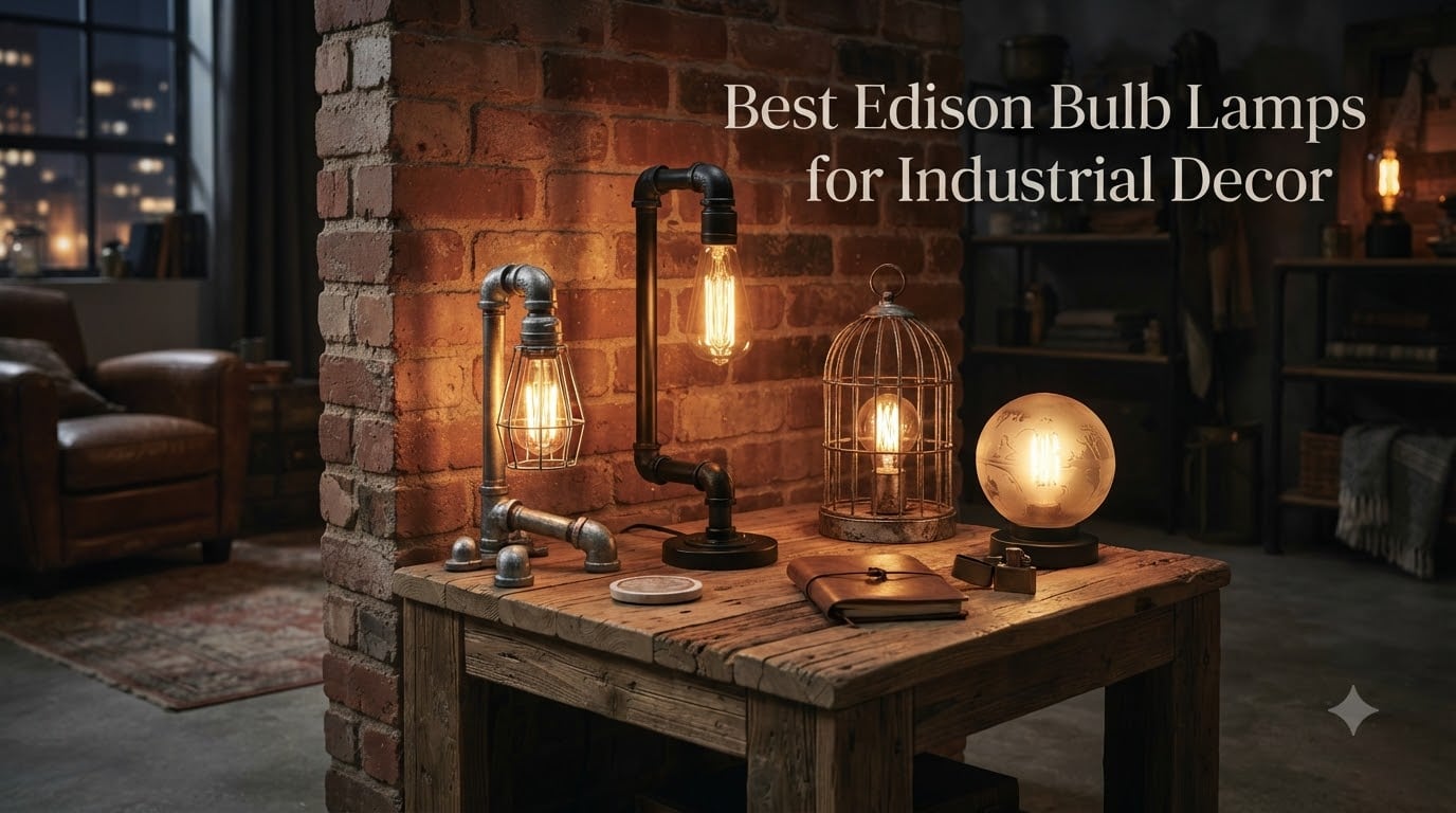 Best Edison Bulb Lamps for Industrial Decor