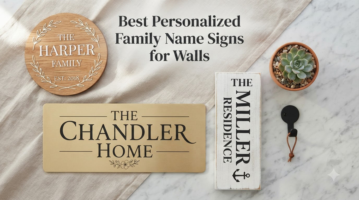 Best Personalized Family Name Signs for Walls