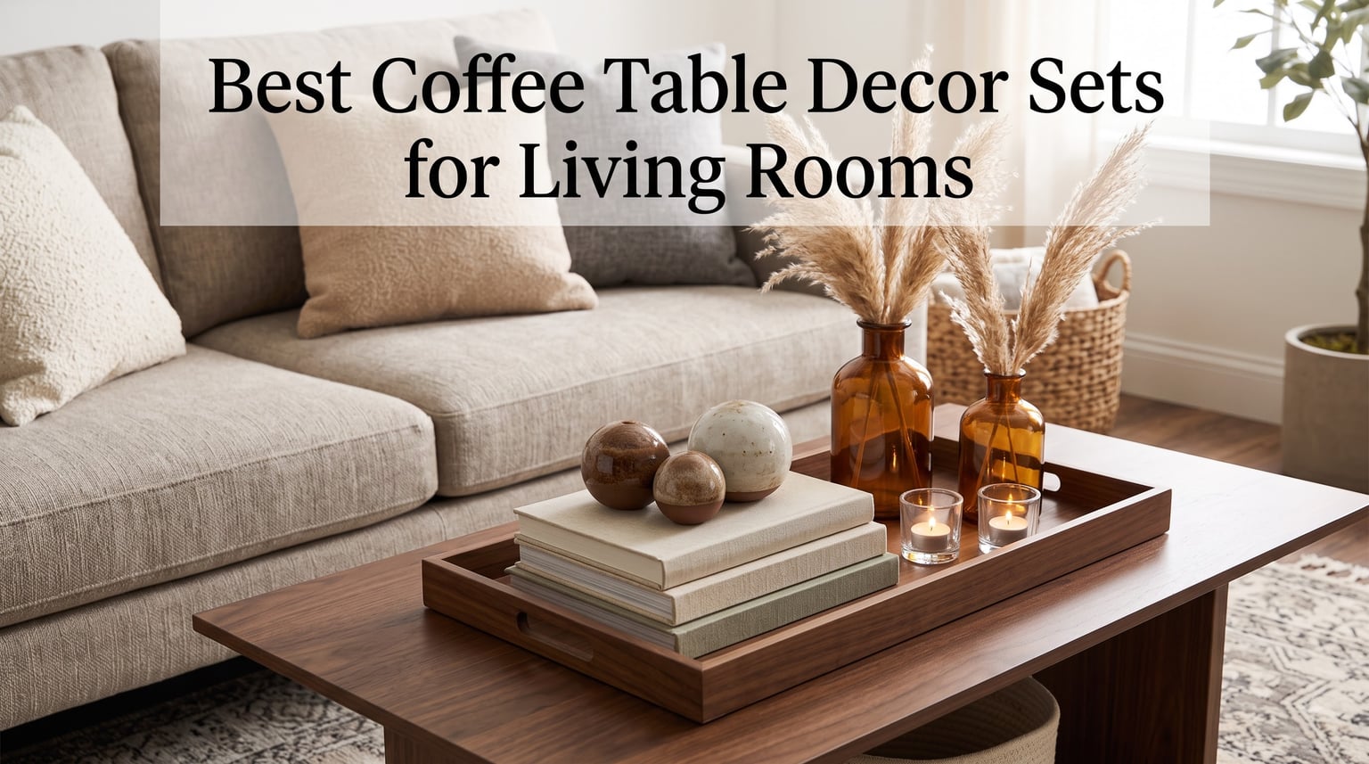 Best Coffee Table Decor Sets for Living Rooms