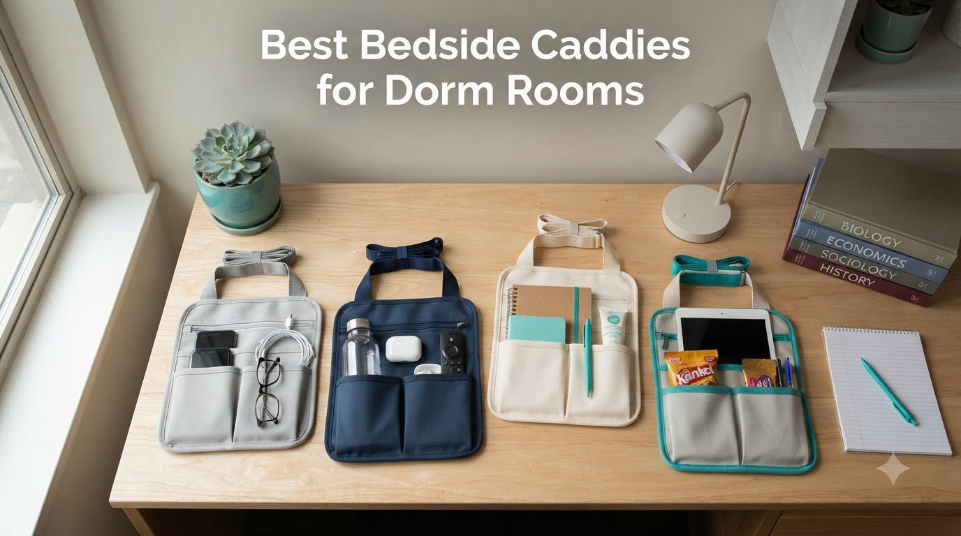 Best Bedside Caddies for Dorm Rooms