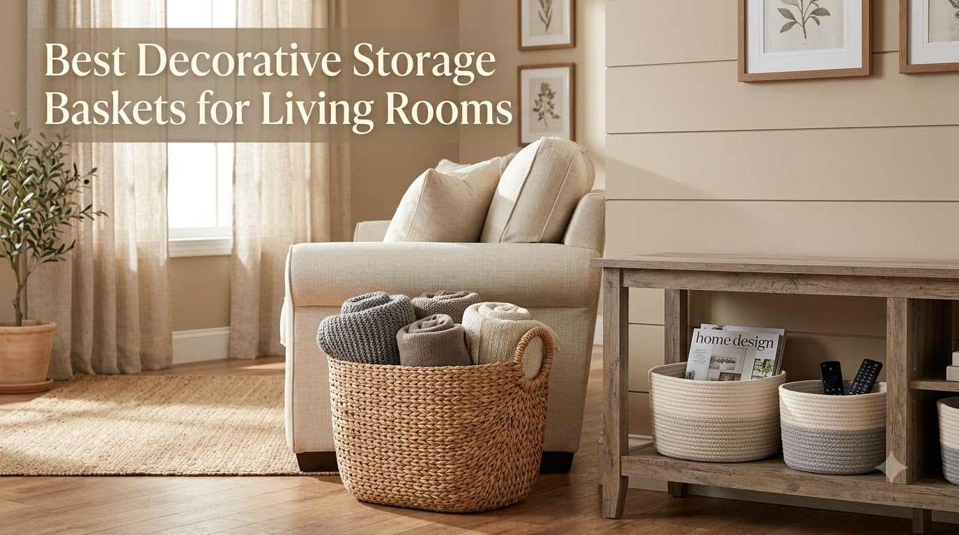Best Decorative Storage Baskets for Living Rooms