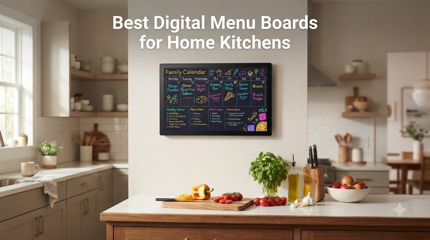 Best Digital Menu Boards for Home Kitchens
