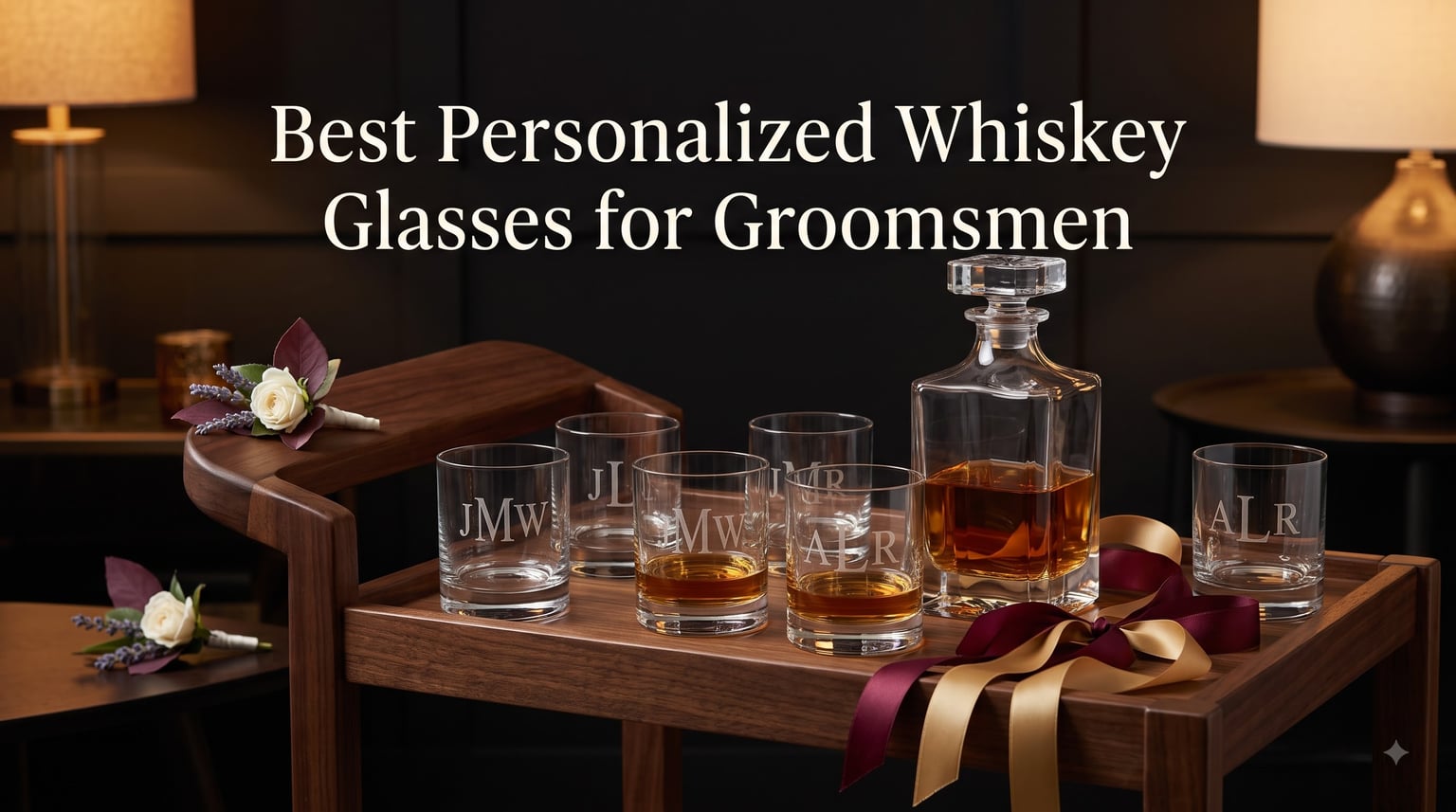 Best Personalized Whiskey Glasses for Groomsmen