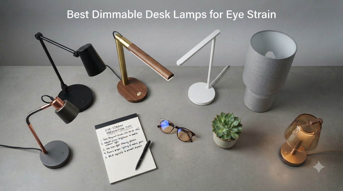 Best Dimmable Desk Lamps for Eye Strain