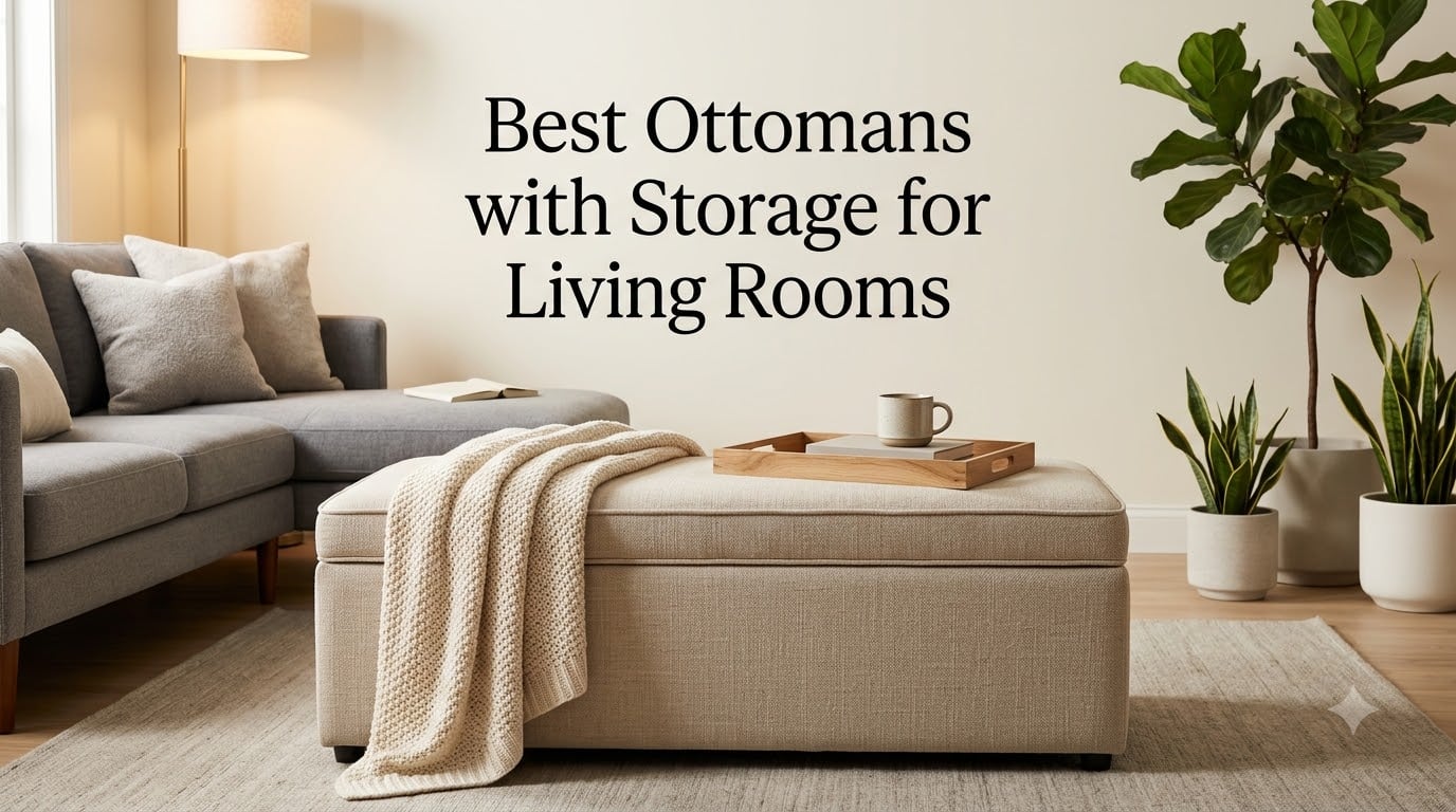 Best Ottomans with Storage for Living Rooms