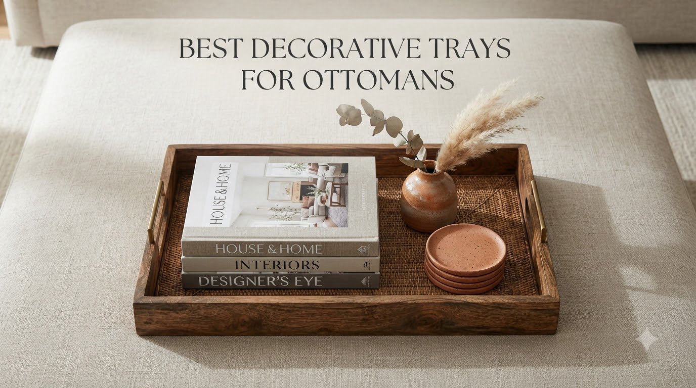 Best Decorative Trays for Ottomans