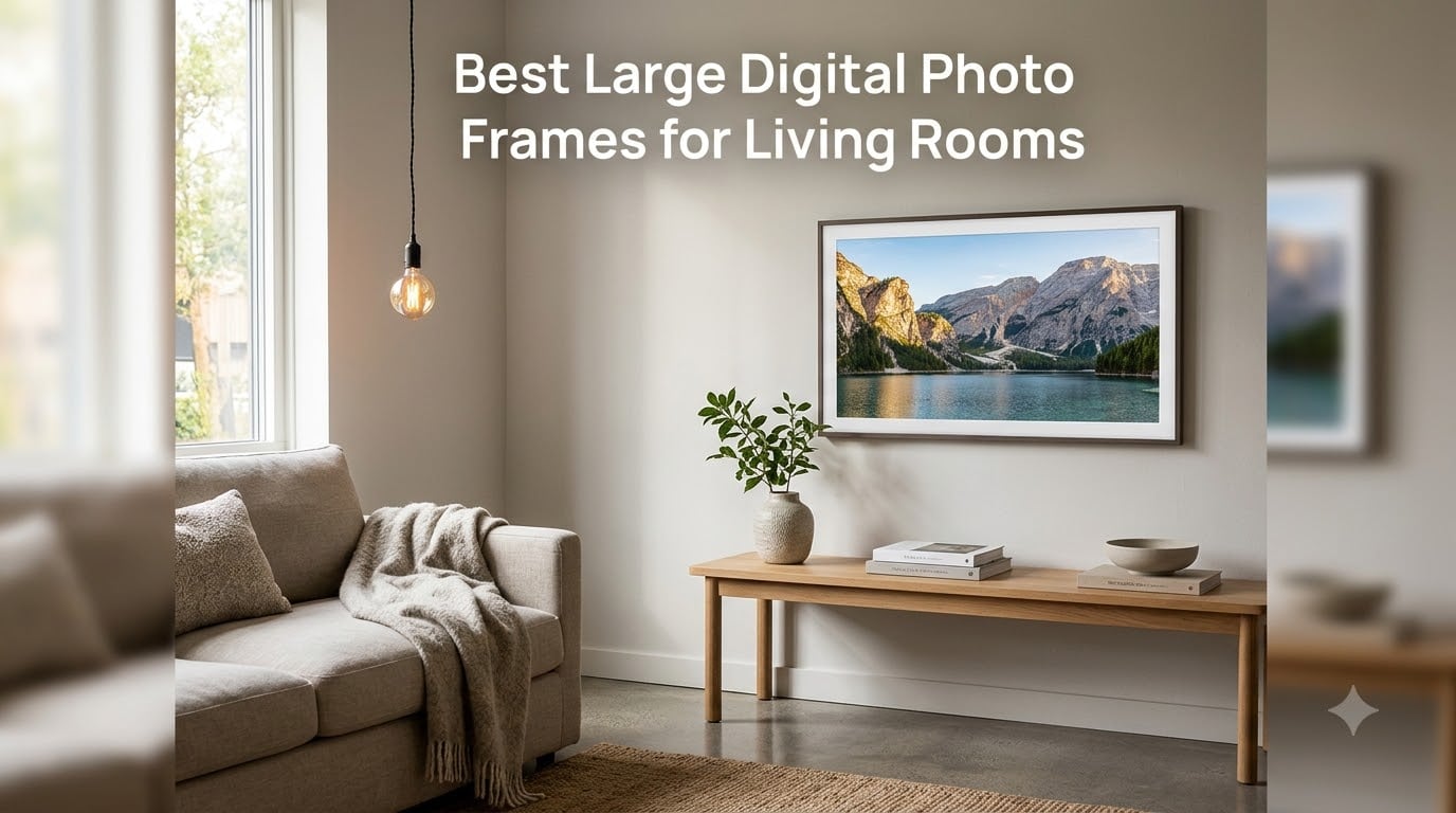 Best Large Digital Photo Frames for Living Rooms