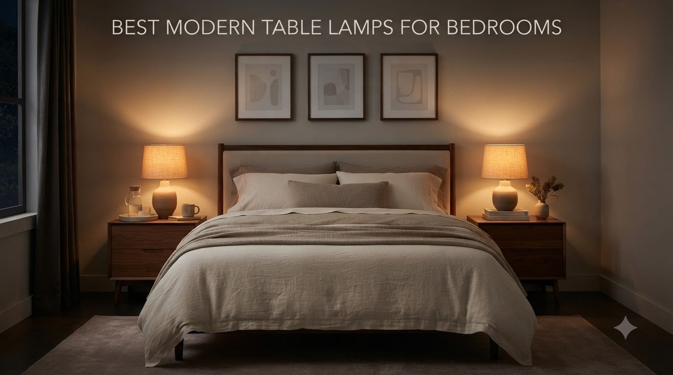 Best Modern Table Lamps for Bedrooms