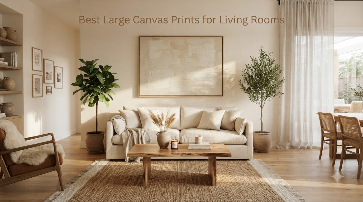 Best Large Canvas Prints for Living Rooms