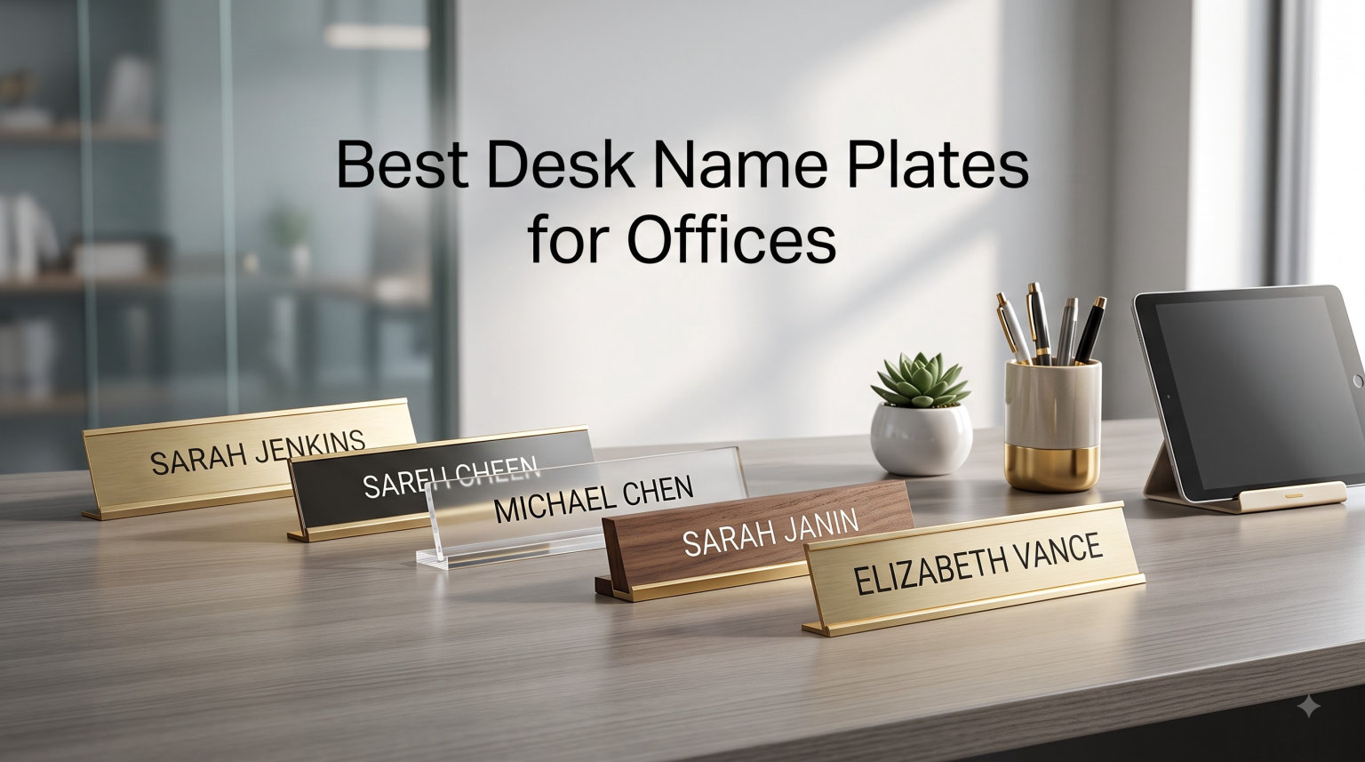 Best Desk Name Plates for Offices