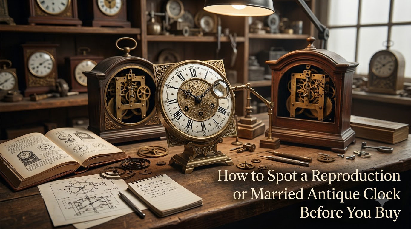 How to Spot a Reproduction or Married Antique Clock Before You Buy