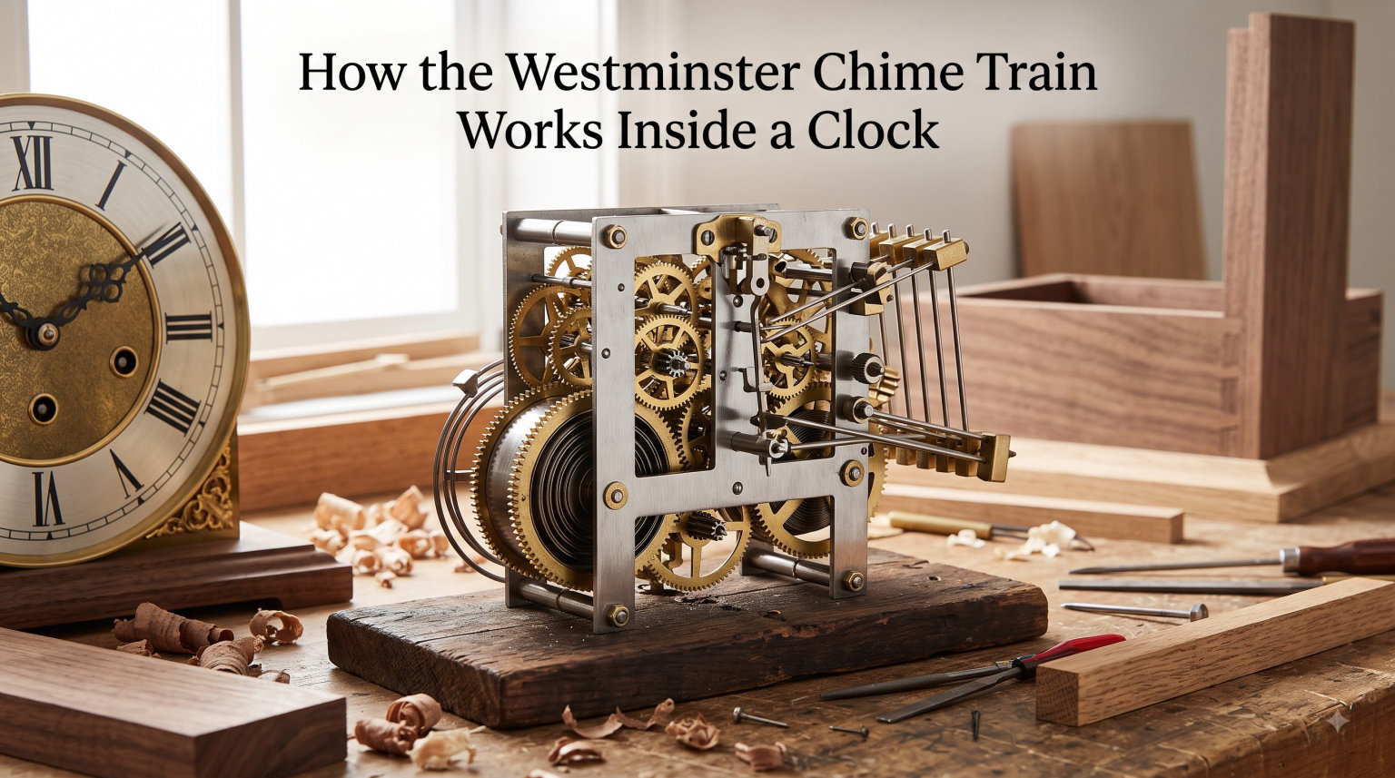 How the Westminster Chime Train Works Inside a Clock