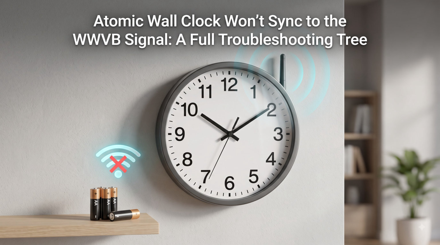 Atomic Wall Clock Won't Sync to the WWVB Signal: A Full Troubleshooting Tree