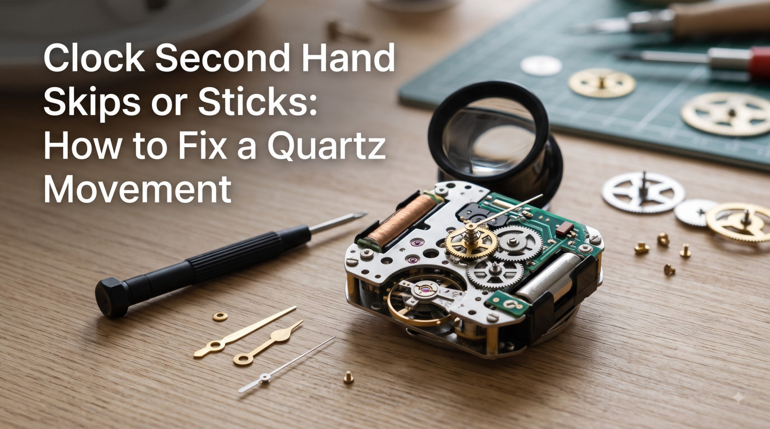 Clock Second Hand Skips or Sticks: How to Fix a Quartz Movement