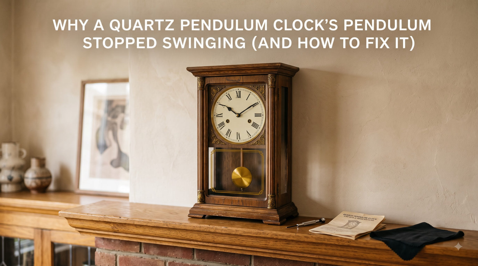 Why a Quartz Pendulum Clock's Pendulum Stopped Swinging (and How to Fix It)