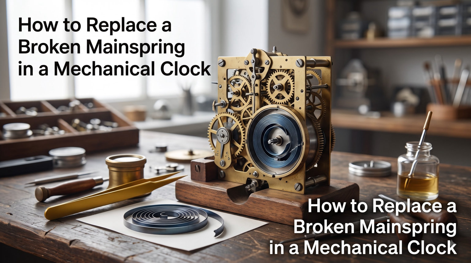 How to Replace a Broken Mainspring in a Mechanical Clock