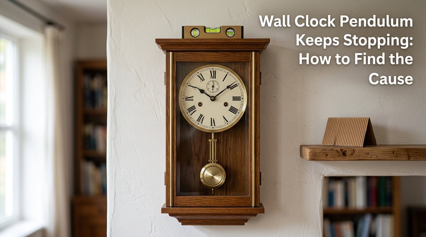 Wall Clock Pendulum Keeps Stopping: How to Find the Cause