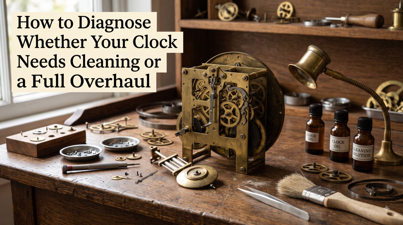 How to Diagnose Whether Your Clock Needs Cleaning or a Full Overhaul