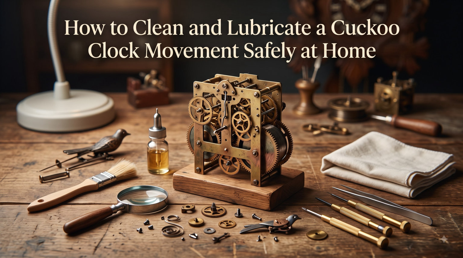 How to Clean and Lubricate a Cuckoo Clock Movement Safely at Home