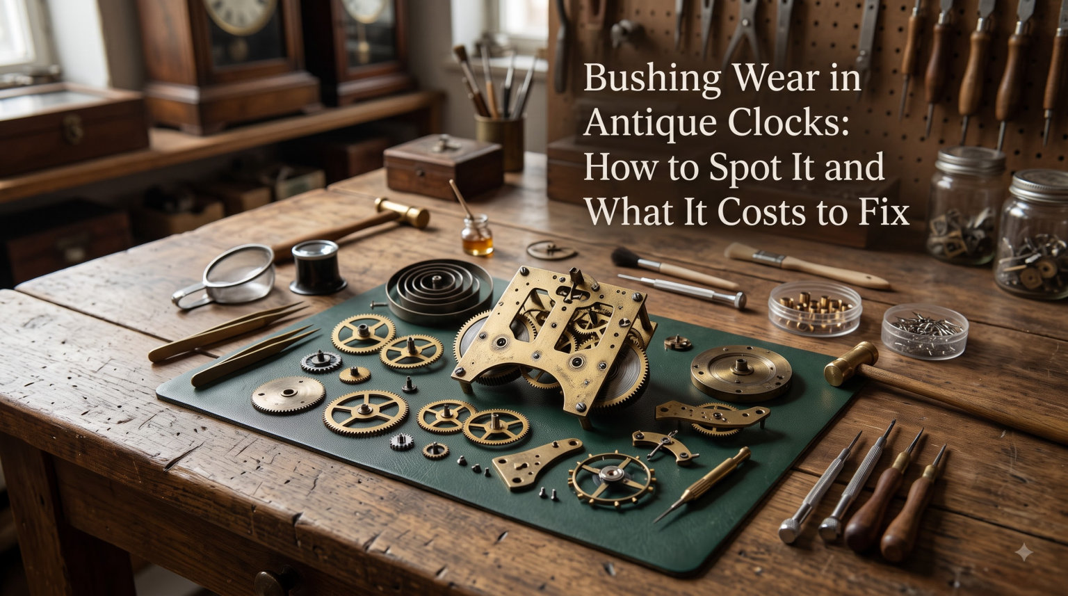 Bushing Wear in Antique Clocks: How to Spot It and What It Costs to Fix