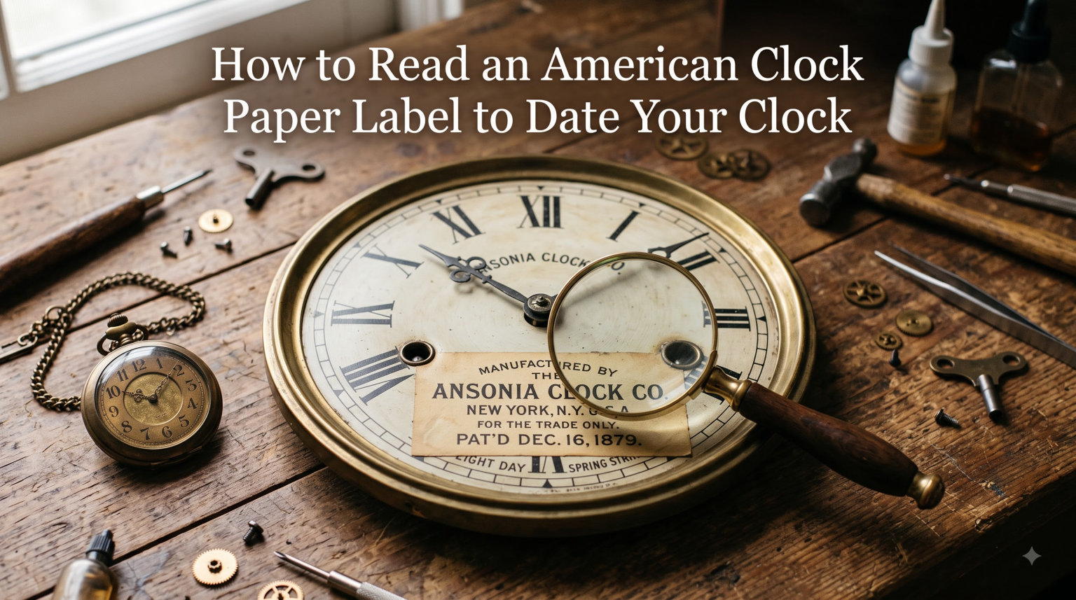 How to Read an American Clock Paper Label to Date Your Clock