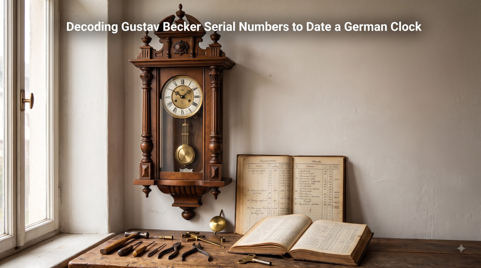 Decoding Gustav Becker Serial Numbers to Date a German Clock