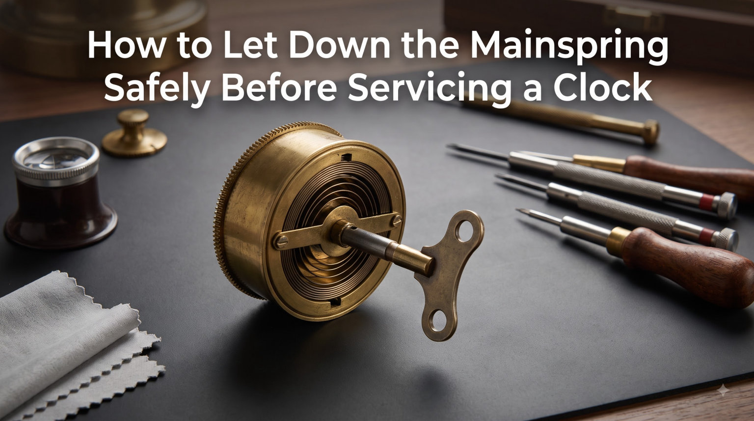 How to Let Down the Mainspring Safely Before Servicing a Clock