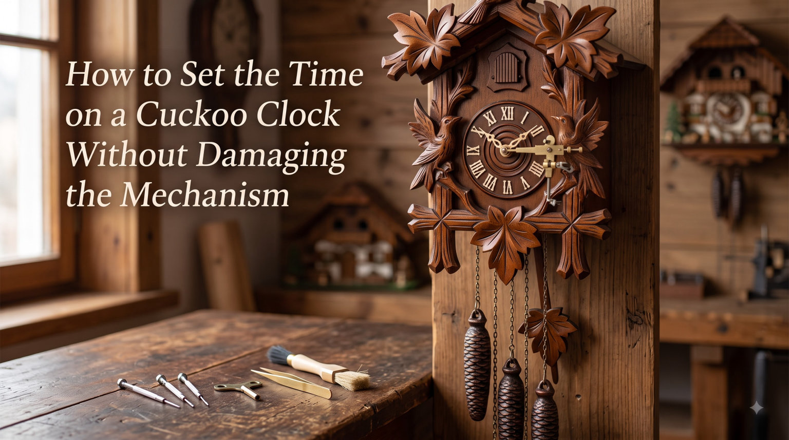 How to Set the Time on a Cuckoo Clock Without Damaging the Mechanism