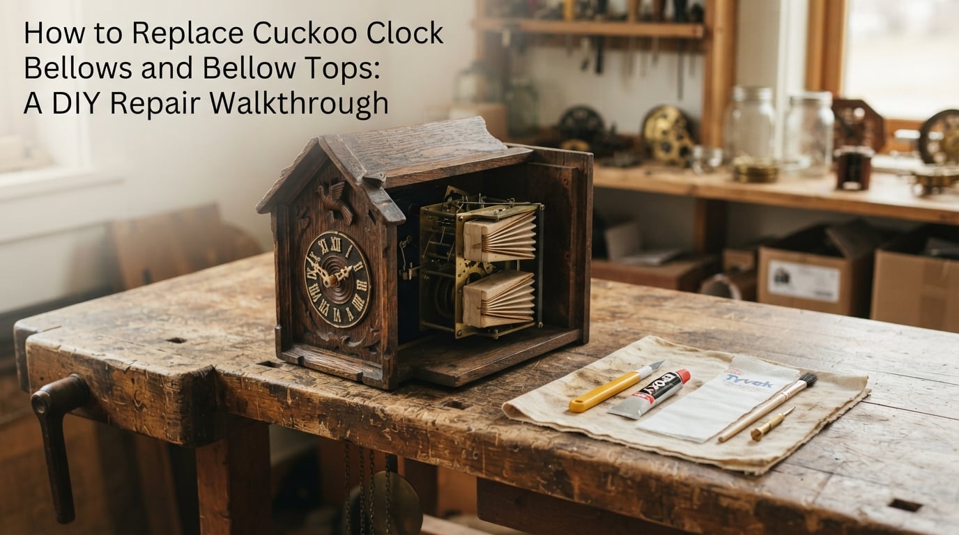 How to Replace Cuckoo Clock Bellows and Bellow Tops: A DIY Repair Walkthrough