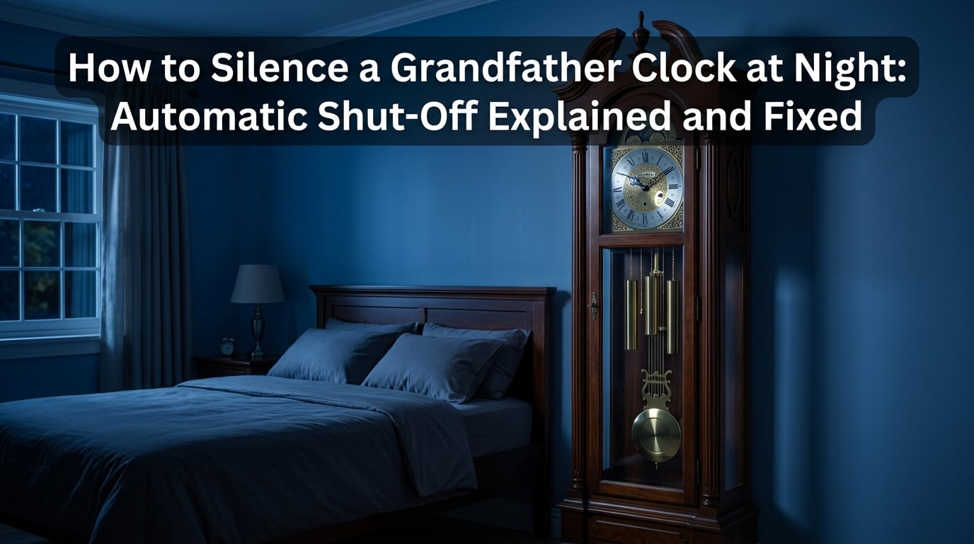 How to Silence a Grandfather Clock at Night: Automatic Shut-Off Explained and Fixed