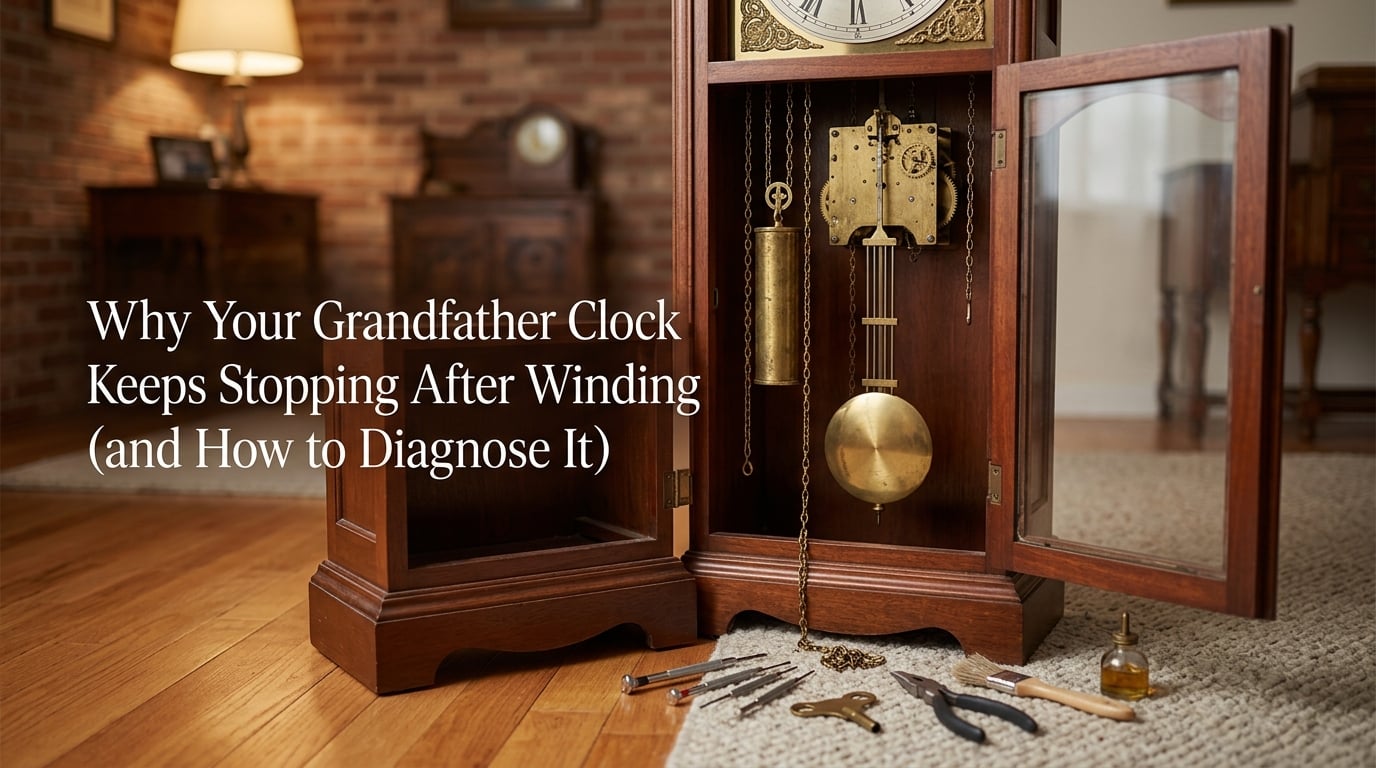 Why Your Grandfather Clock Keeps Stopping After Winding (and How to Diagnose It)