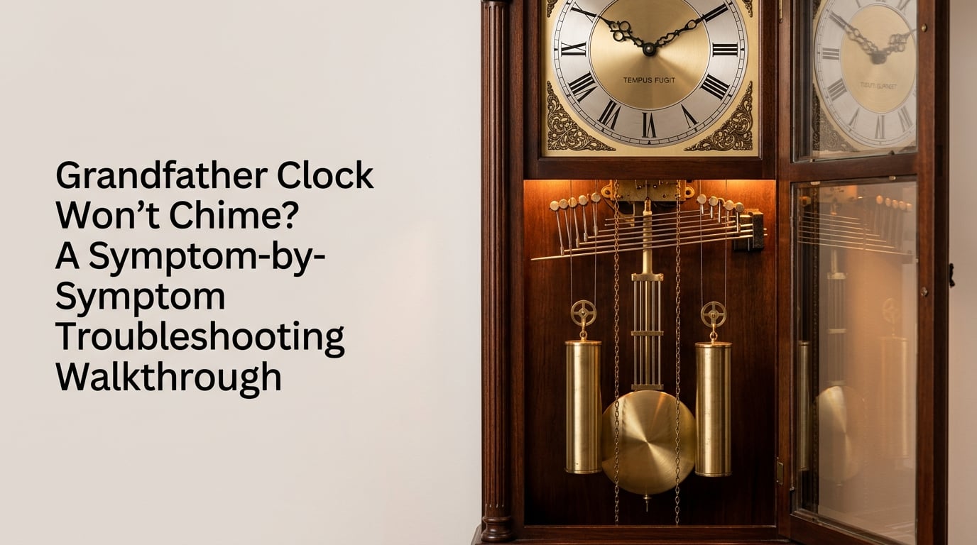 Grandfather Clock Won't Chime? A Symptom-by-Symptom Troubleshooting Walkthrough