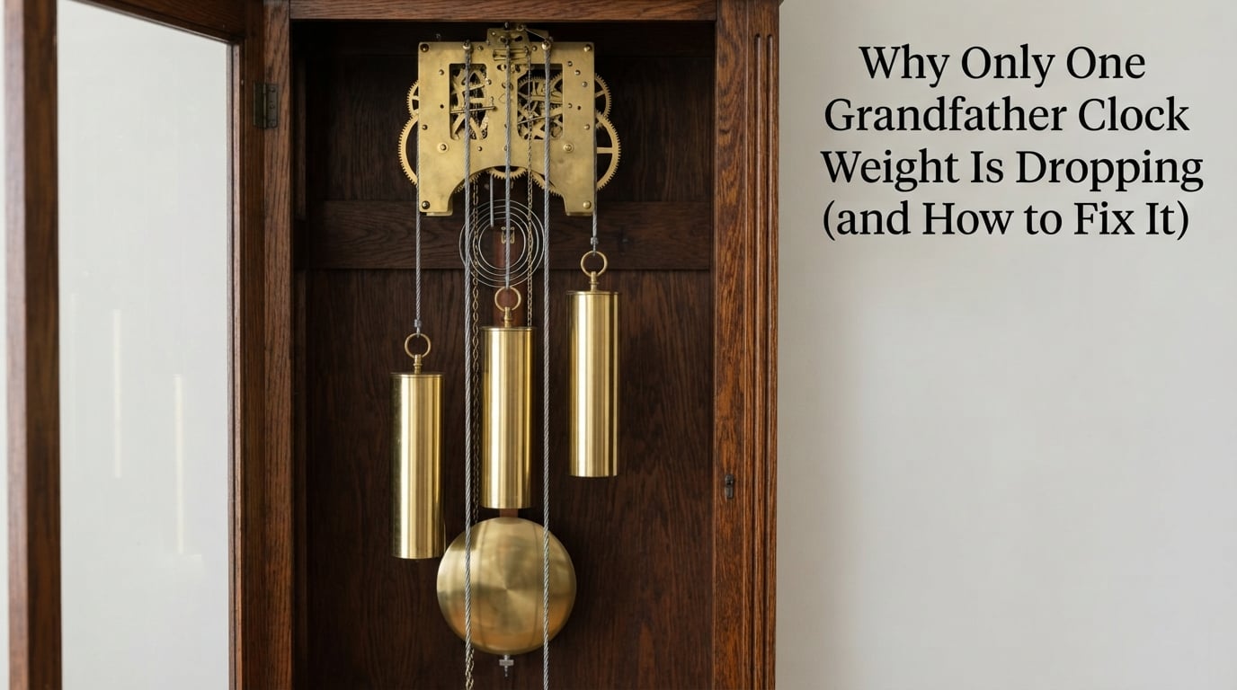 Why Only One Grandfather Clock Weight Is Dropping (and How to Fix It)