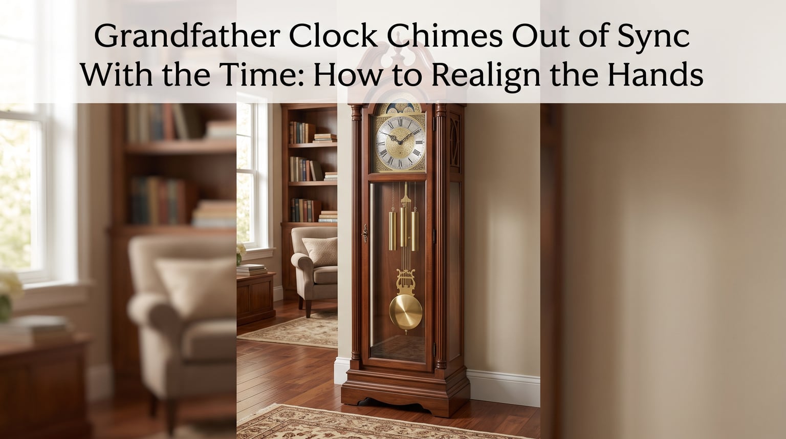 Grandfather Clock Chimes Out of Sync With the Time: How to Realign the Hands