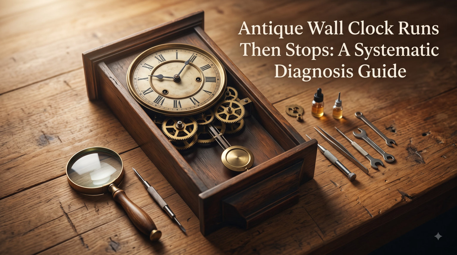 Antique Wall Clock Runs Then Stops: A Systematic Diagnosis Guide