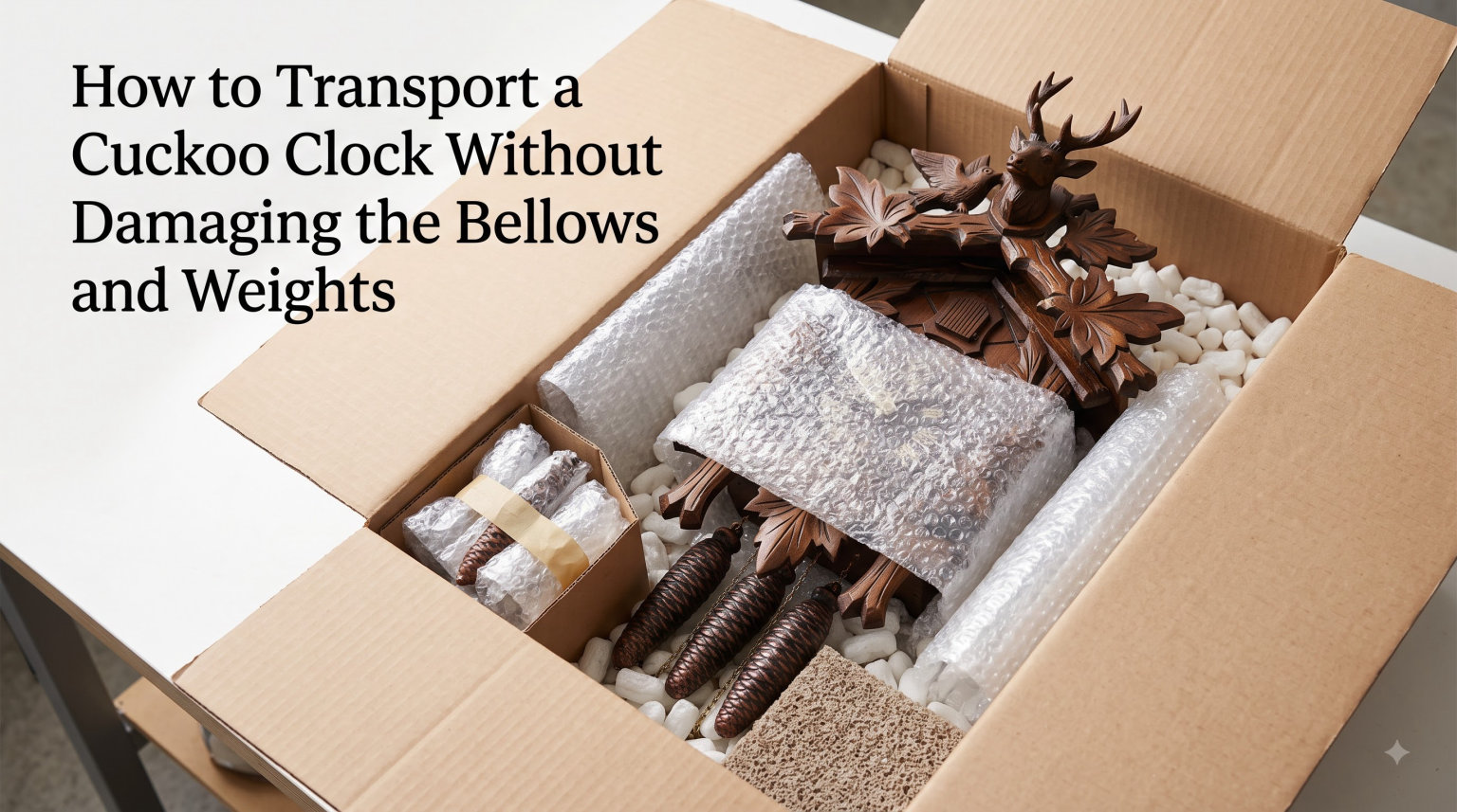 How to Transport a Cuckoo Clock Without Damaging the Bellows and Weights