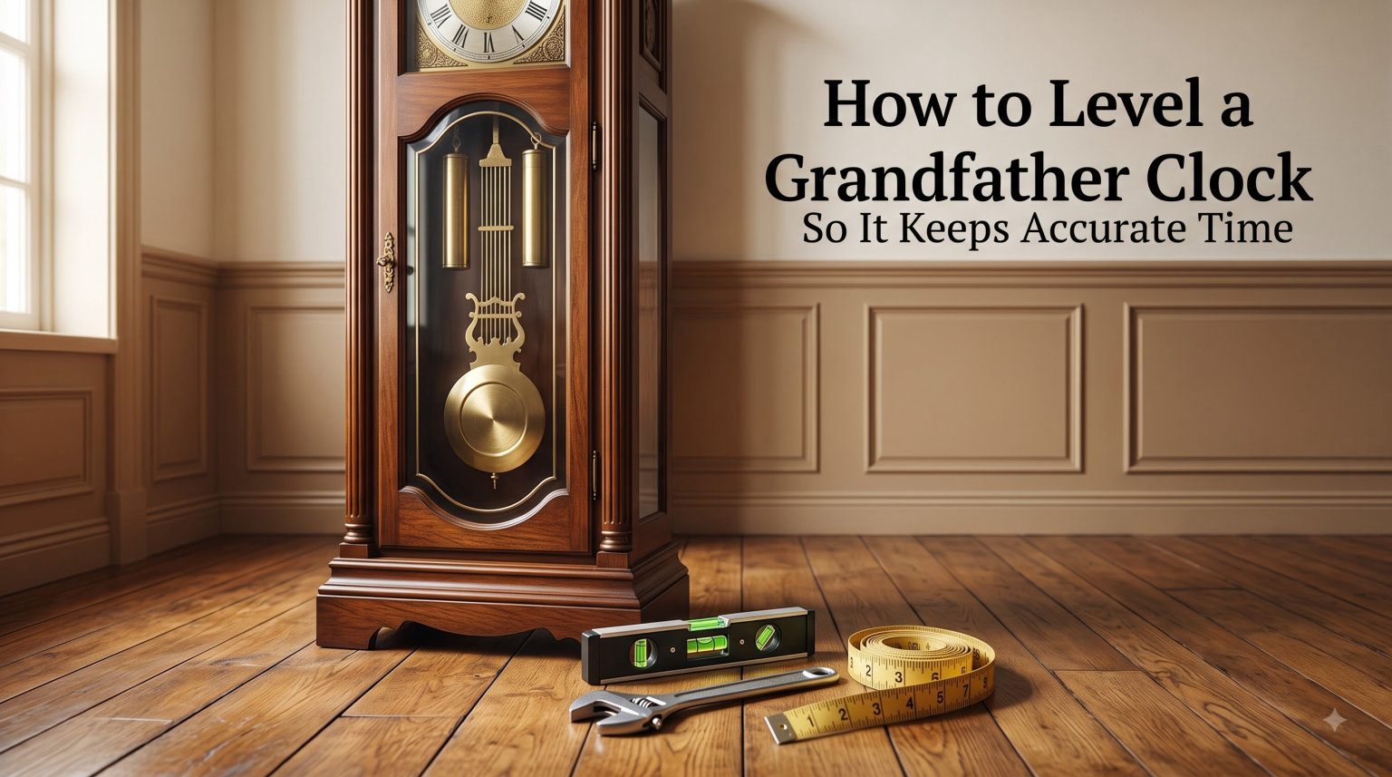 How to Level a Grandfather Clock So It Keeps Accurate Time