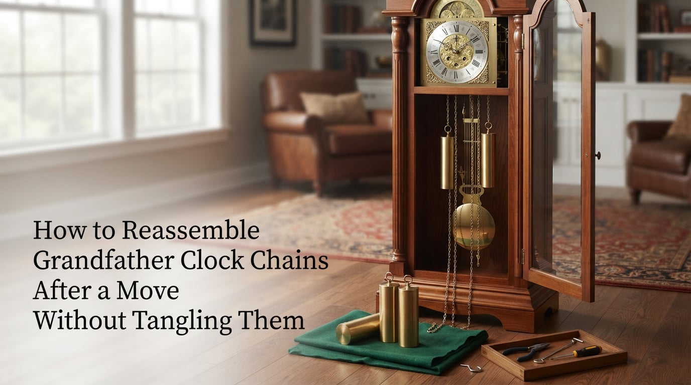 How to Reassemble Grandfather Clock Chains After a Move Without Tangling Them