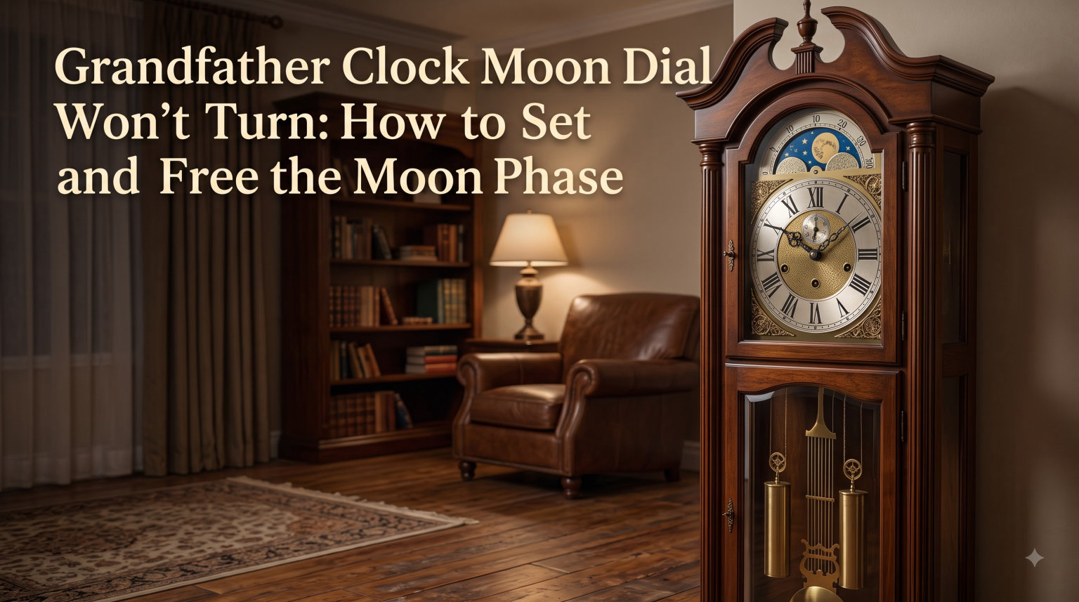 Grandfather Clock Moon Dial Won't Turn: How to Set and Free the Moon Phase