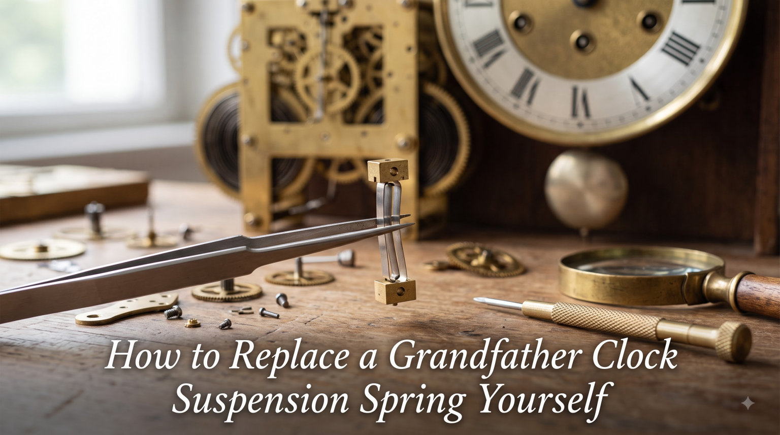 How to Replace a Grandfather Clock Suspension Spring Yourself
