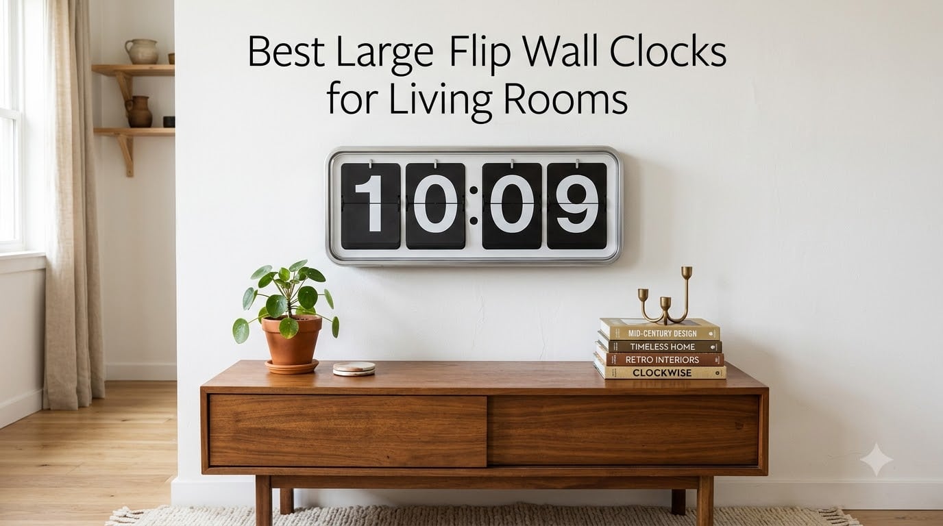 Best Large Flip Wall Clocks for Living Rooms