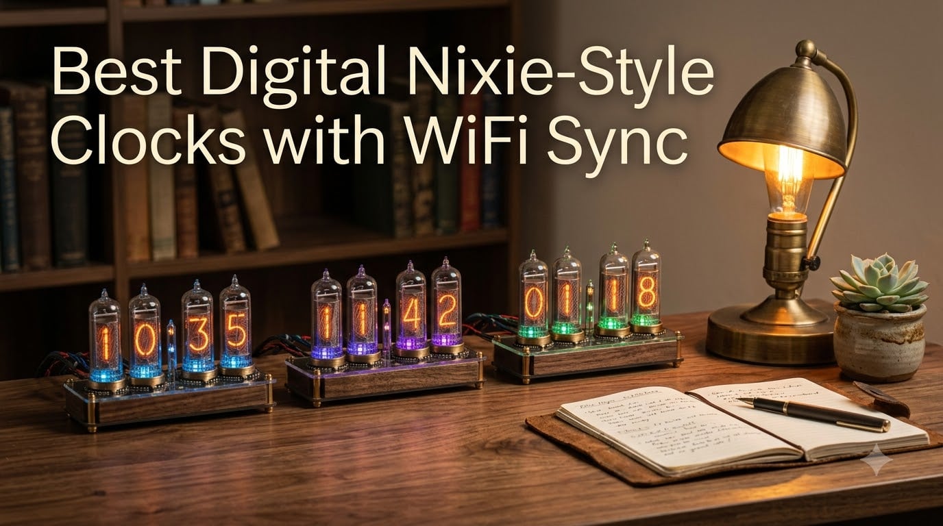 Best Digital Nixie-Style Clocks with WiFi Sync