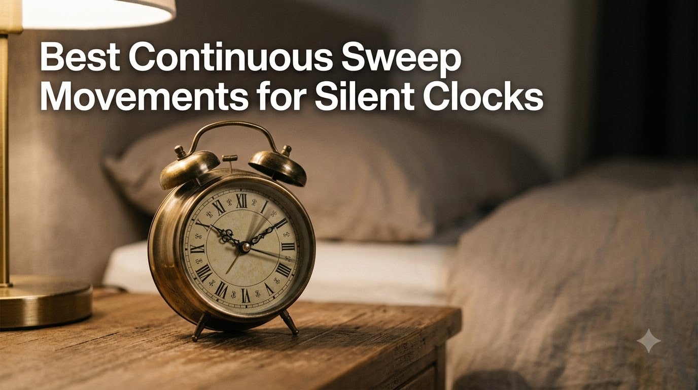 Best Continuous Sweep Movements for Silent Clocks