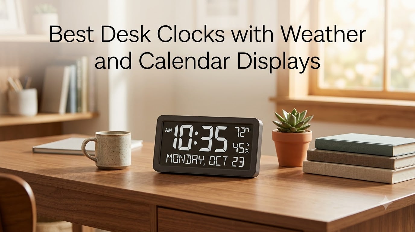 Best Desk Clocks with Weather and Calendar Displays