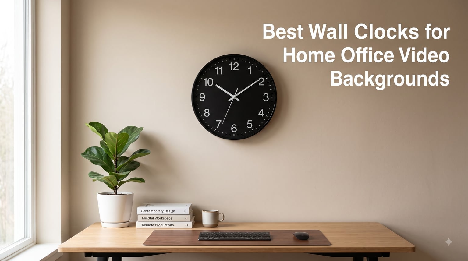 Best Wall Clocks for Home Office Video Backgrounds